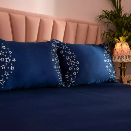 Navy Blue Stars Tencel Sustainable Collection