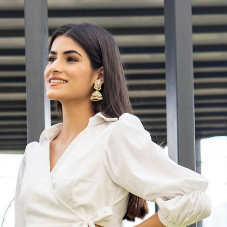 White Wrap Top