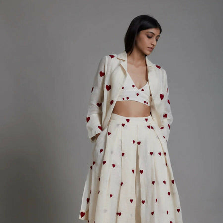 Mati Heart Cover Lehenga Set