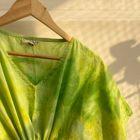 Swish Tie Dye Cotton Kaftan