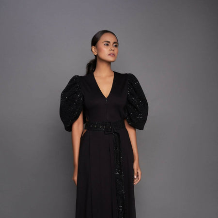 SEQUENCED SIDE CUT OUT DRESS