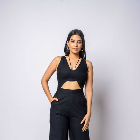 Front cut-out jumpsuit